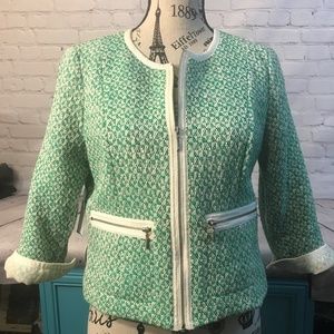 CAbi Womens Jacket Size 6 NWT Clover Tweed